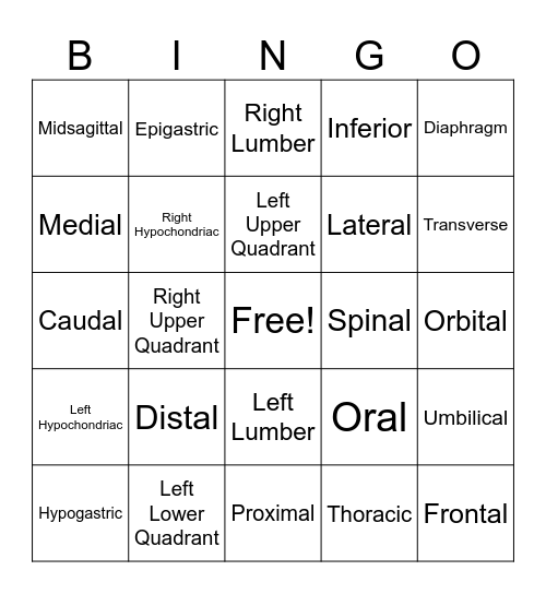 Alexis, Bella, Chloe, Makenzie Bingo Card