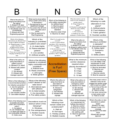 REGULATORY BINGO - Holiday Decoration Edition Bingo Card