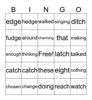 3rd Grade December 2, 2016 Bingo Card