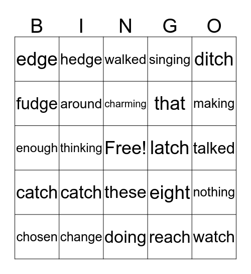3rd Grade December 2, 2016 Bingo Card