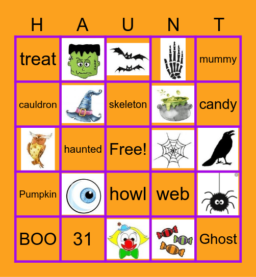 Haunted BINGO Card