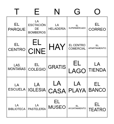 LA COMUNIDAD Bingo Card