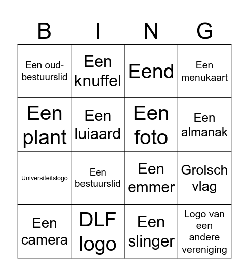 Fotobingo Card