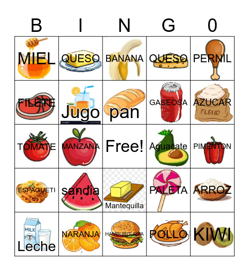 El Mercado Bingo Card