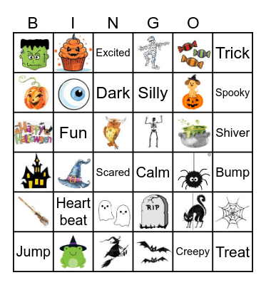 Halloween Bingo 1 Bingo Card
