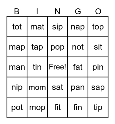 BINGO Card