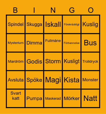 HALLOWEEN-BINGO Card