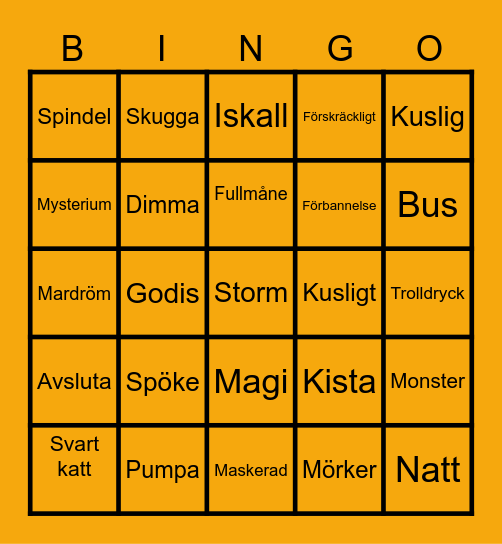 HALLOWEEN-BINGO Card