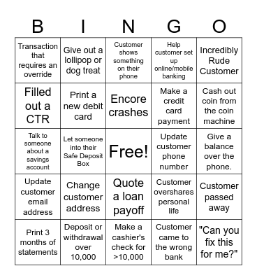 ARVEST Bingo Card