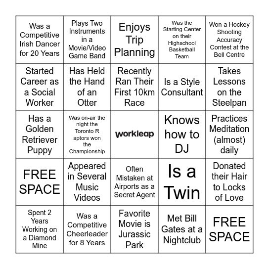 Platform Revenue Team Human Bingo Card