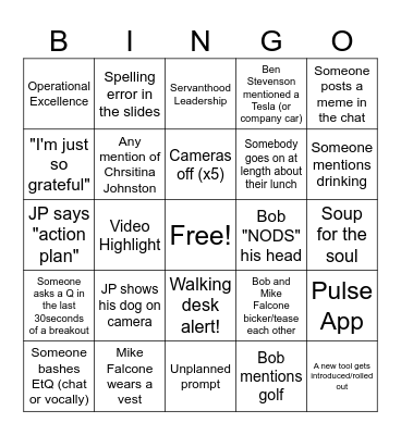 2025 Leadership Summit BINGO Card
