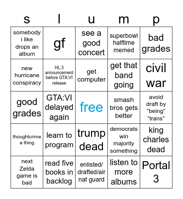 2026 Bingo Card