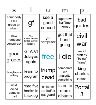 2026 Bingo Card