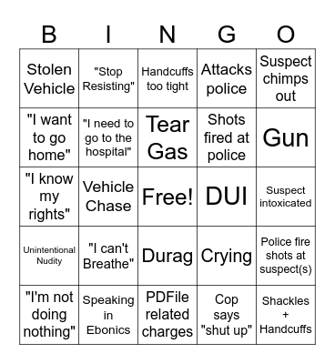 Midwest Safety Bingo Card