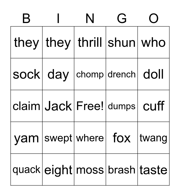IC Review & EC1 Bingo Card