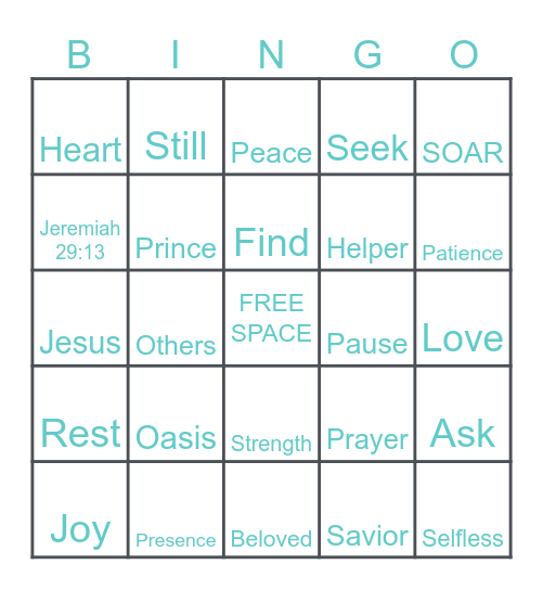 LOST & FOUND REVIEW BINGO Card