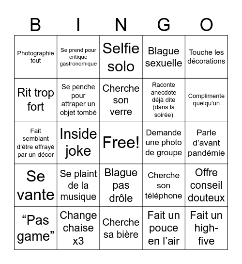 Untitled Bingo4 Bingo Card