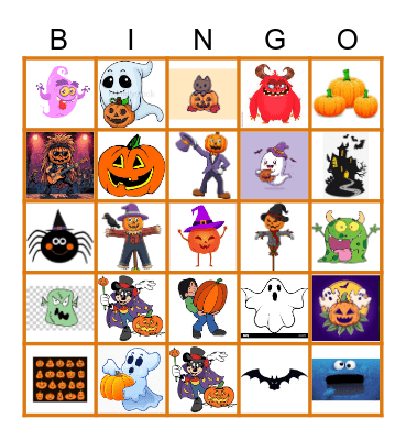 Halloween Bingo Card