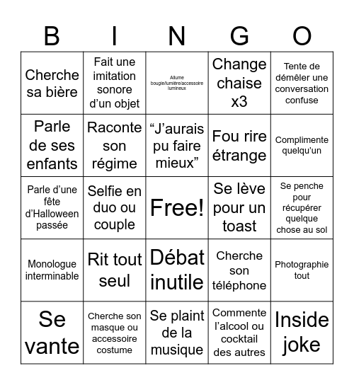 Untitled Bingo12 Bingo Card