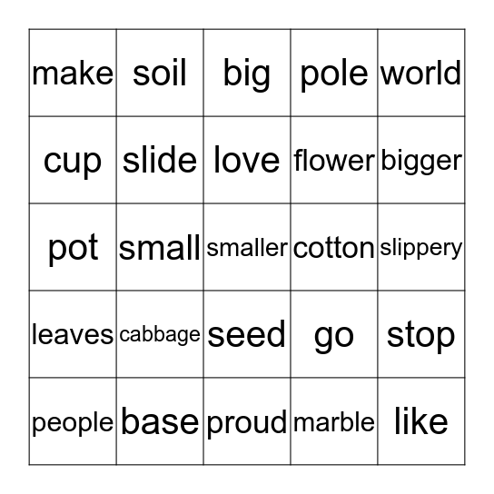 Bingo Card