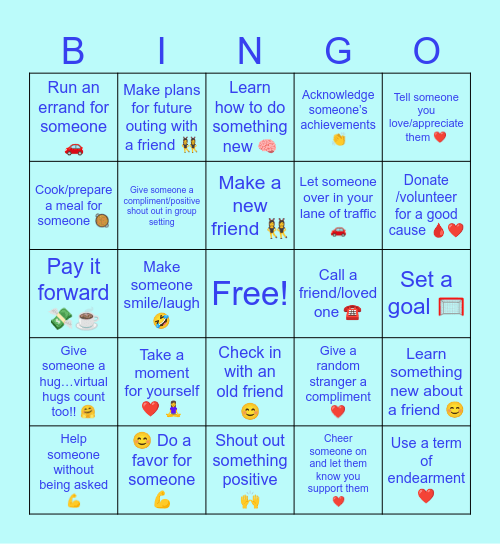 RAK Health Bingo 2 Bingo Card