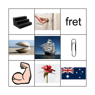 CCVC WORDS Bingo Card