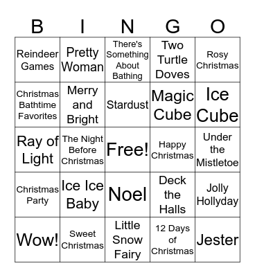 GIFT BINGO Card