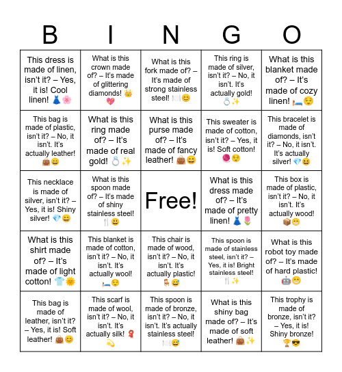 B14 L4 Bingo Card