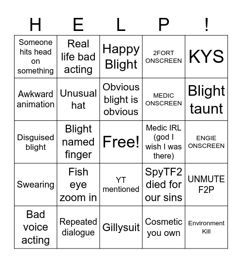 ServerBingo Card