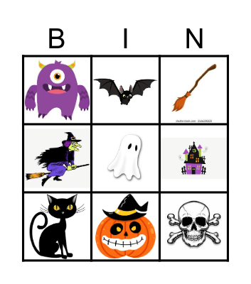 Halloween Bingo Card
