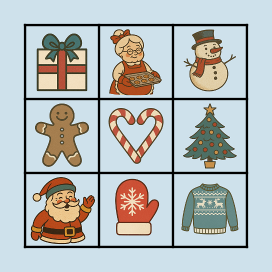 Christmas Bingo Card
