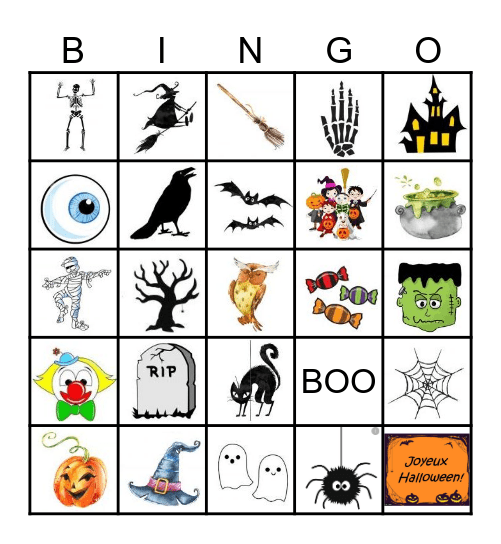 Halloween - BINGO Card