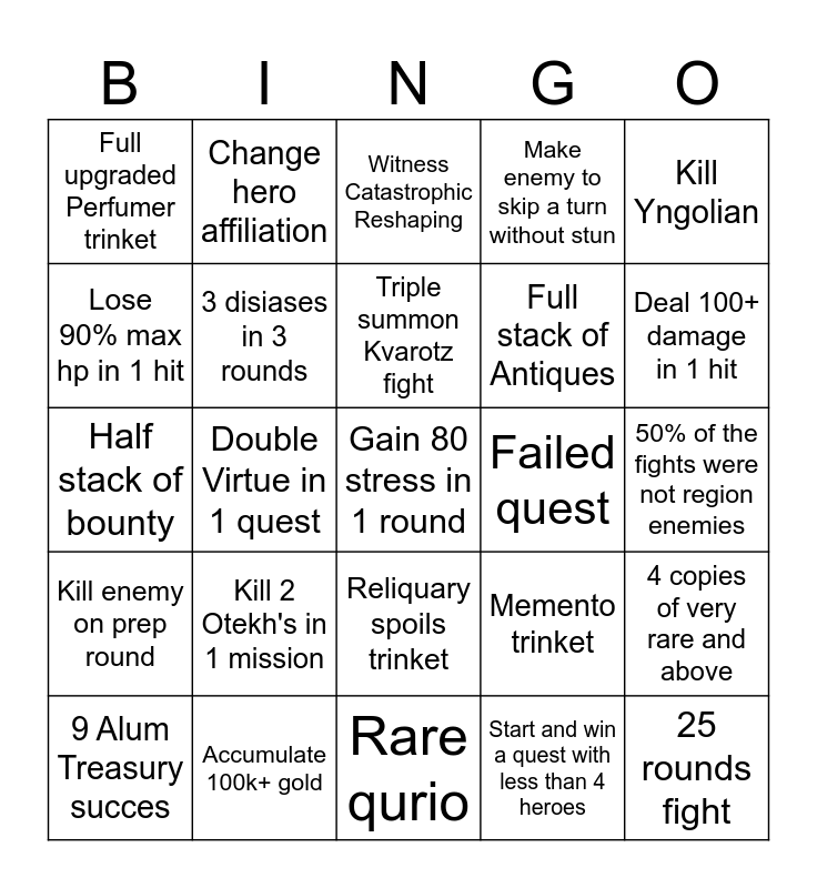 Nuzlocke BR Bingo Card