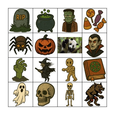 Halloween Bingo Card