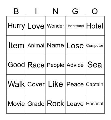 grade 4 Bingo Card