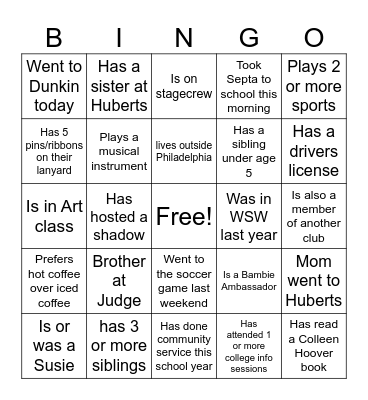 Women Supporting Women Bingo Card