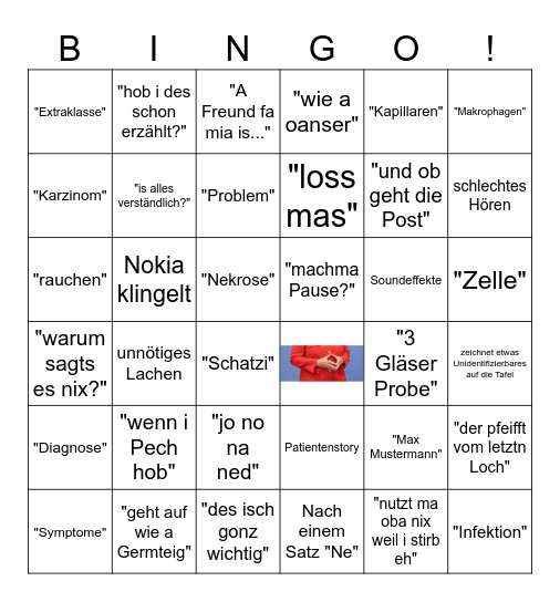Dr. Knapp Bingo Card