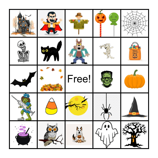 Halloween Bingo Card