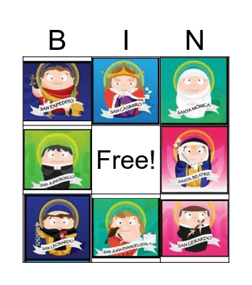 LOTERIA DE SANTOS Bingo Card