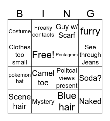 Thescon Bingo Card