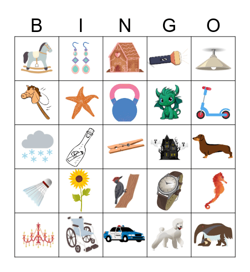 Yhdyssanat Bingo Card
