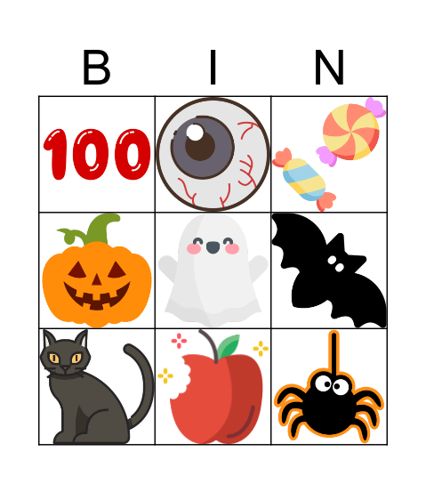 Halloween Bingo Card