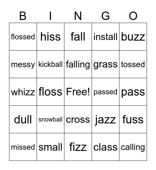 twin words HARDMODE Bingo Card