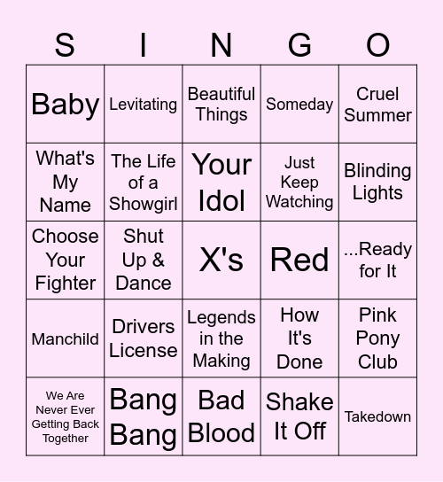 S T E L L A B R A T I O N Bingo Card