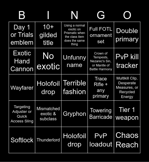 Haunted Altars Bingo Card