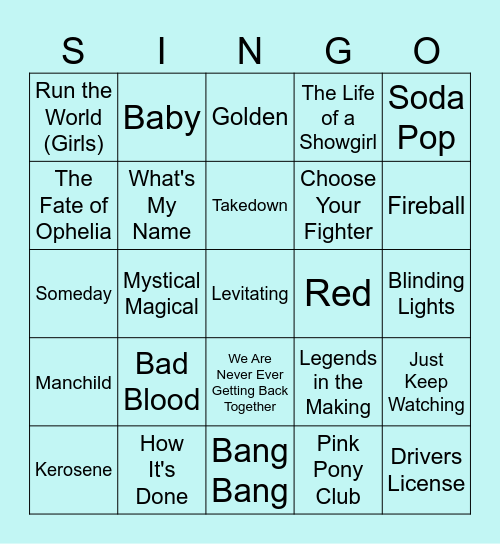 S T E L L A B R A T I O N Bingo Card
