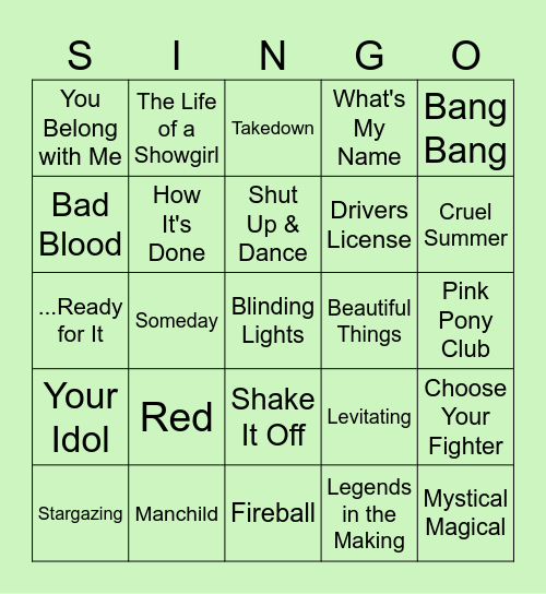 S T E L L A B R A T I O N Bingo Card