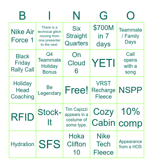 Bingo Card