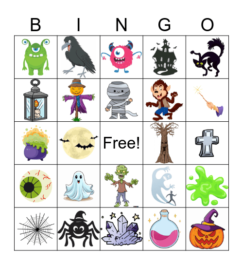 Spooky BINGO Card