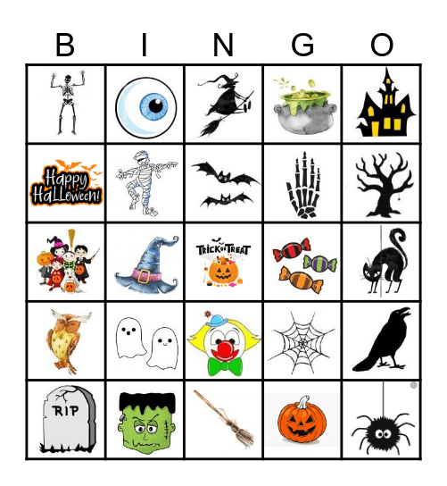 Halloween - BINGO Card